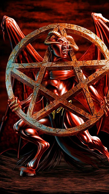Devil, Throne HD phone wallpaper