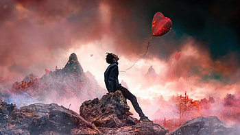 Fragments Of A Broken Heart, love, alone, sad, artist, artwork, digital-art HD wallpaper