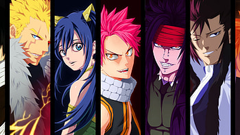 Gajeel Redfox, Dragon slayer duo, Oriental theme, Epic manga HD wallpaper