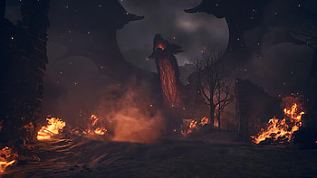 Dragon's Dogma 2 Fiery Dragon Encounter, dragon, video game, dragon's dogma 2 HD wallpaper