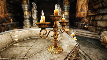 Candelabra, Lumiere, Skyrim, Nexus Mods HD wallpaper
