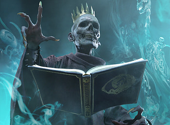 Steve's book, steve, skull, dark, brx rigney, blue, brad rigney, dave rapoza, halloween, book, fantasy, steve lichman, comics HD wallpaper