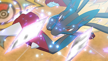 Dynamic Lucario in Action - Pokémon Ultimate Journeys, Lucario (Pokémon), Anime, Pokémon Ultimate Journeys: The Series HD wallpaper