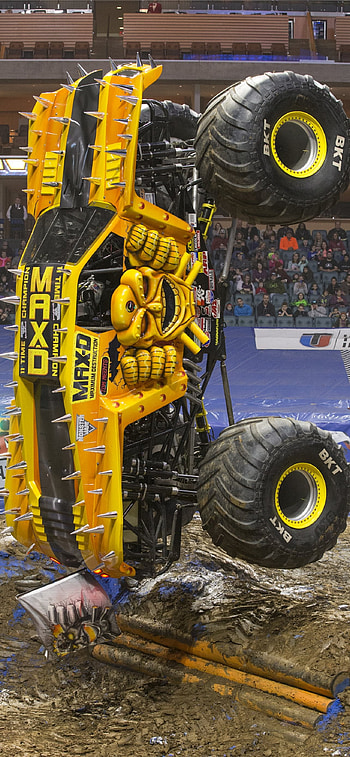 Monster Truck, Long trucks, , Stunning visuals HD phone wallpaper