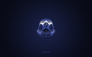 Bangladesh Police FC, Bangladesh football club, blue logo, blue carbon fiber background, Bangladesh Premier League, football, Dhaka, Bangladesh, Bangladesh Police FC logo HD wallpaper