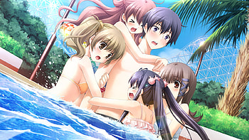 With Ribborn Bikini Girls, with ribbon, game, wall, girl, new, beauty, anme HD wallpaper