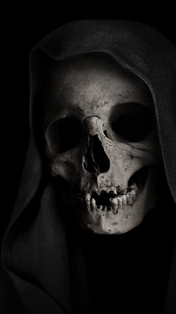 Death, Art, Cloak, Reaper, Badass, Skull, Skeleton, Gothic, Goth, Grim HD phone wallpaper