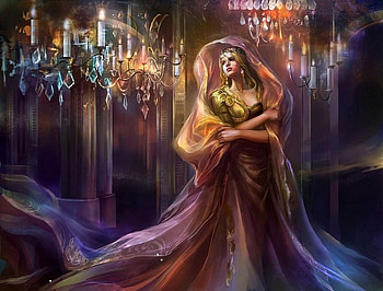 Princess, fantasy, art, frumusete, rongrong wang, girl HD wallpaper