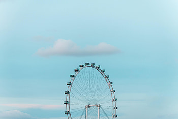 Sky, Miscellanea, Miscellaneous, Ferris Wheel, Attraction, Booths, Stall HD wallpaper