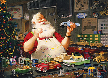 Santa, man, toy, old, art, craciun, christmas HD wallpaper