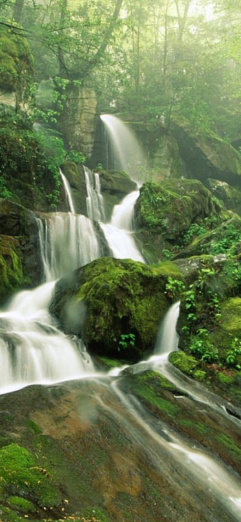 Cliff Branch, Waterfalls HD phone wallpaper