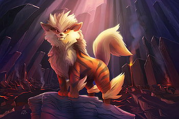 Arcanine Pokemon, pokemon, deviantart, artist HD wallpaper