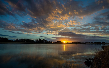 Landscape, Nature, Rivers, Sunset HD wallpaper