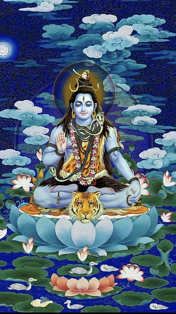 Mahadev , Lotus Background HD phone wallpaper
