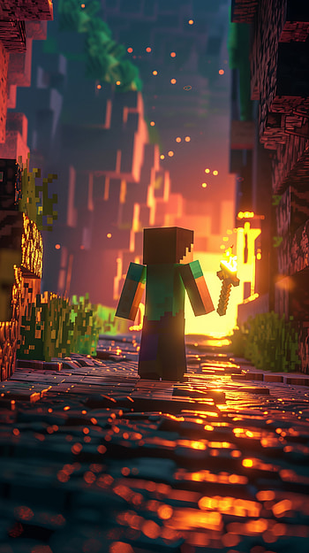 Minecraft Adventure Mobile, video game, Minecraft HD phone wallpaper