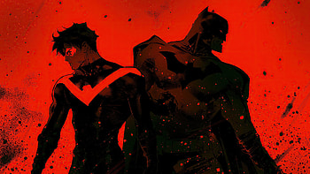 Batman Nd Nightwing , batman, nightwing, superheroes, artist, artwork, digital-art HD wallpaper