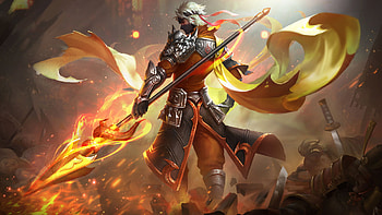 Spear, warrior, video game, King of Glory HD wallpaper