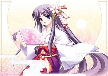 So hot, japanese clothes, sexy, fujisaki rei, cute, kawai, girl, fan, anime, miko, original, cool HD wallpaper
