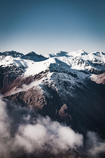 Nature, Mountains, Snow, Rocks, Fog, Snow Covered, Snowbound HD phone wallpaper