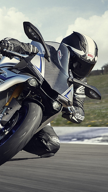 Yamaha YZF-R1, Motorcycle Racing HD phone wallpaper