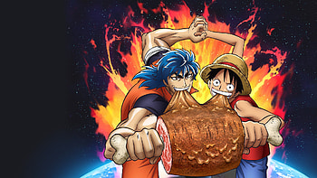 Toriko & Luffy — Gourmet Clash, Toriko (Toriko), Monkey D. Luffy, Crossover HD wallpaper