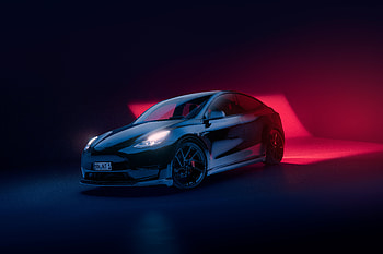 vehicle, Tesla Model Y HD wallpaper