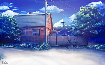 Building, Anime HD wallpaper