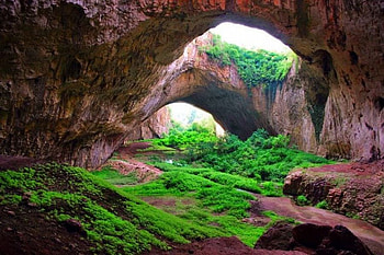 Green Cave, cool, cave, , green HD wallpaper