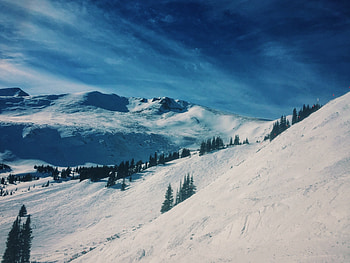 Winter, Nature, Mountains, Snow, Vertex, Top, Ate HD wallpaper