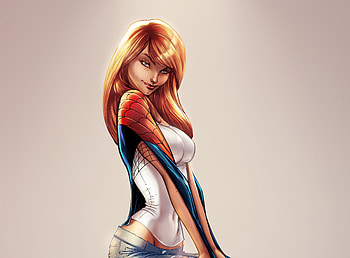 Gwen Stacy Art, gwen-stacy, artwork, digital-art, superheroes HD wallpaper