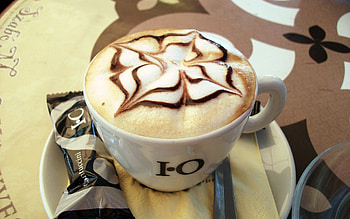 Food, Coffee, Cup, , Drawing, Foam, Cappuccino, Meerschaum, Candy, Gossamer, Cobweb HD wallpaper