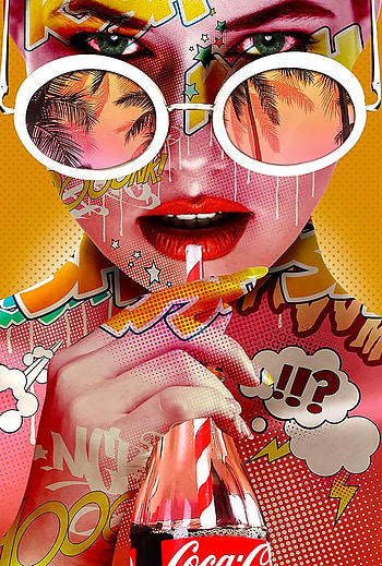 Pop Art, Heroines tribute, Fly by butterfly, Fan art HD phone wallpaper