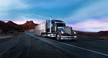 Motion blur, black truck, vehicle HD wallpaper