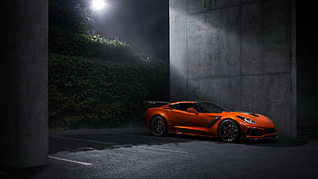 ZR1 Rear Spoiler, Corvette HD wallpaper