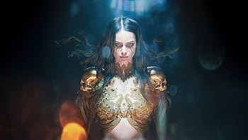 Necromancer, fantasy-girls, artist, artwork, digital-art, artstation HD wallpaper