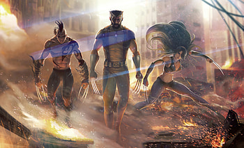 Wolverine And His Family, wolverine, x23, superheroes, artwork, digital-art, artstation HD wallpaper