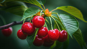 beautiful cherry, food, cherry, fruit, cuisine HD wallpaper