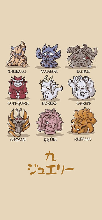 9 Bijus, Naruto HD phone wallpaper