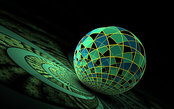 3D, Surface, Ball HD wallpaper