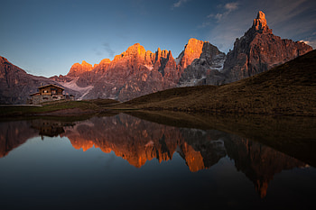 Lake Between Mountains , lake, mountains, nature, behance HD wallpaper