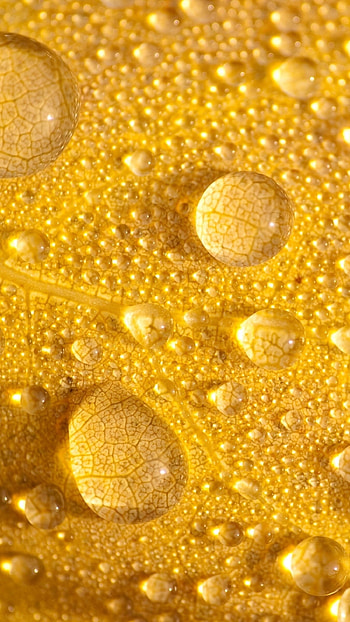 A Yellow, Waterdrop, Yellow Background HD phone wallpaper