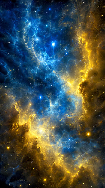Stardust Veil | Nebula Drift | Cosmic Dust Symphony | Auric Blue Nebula | Galaxy Glow, Space HD phone wallpaper