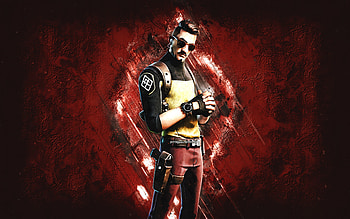 Fortnite Glasses On Hugo Skin, Fortnite, main characters, dark red stone background, Glasses On Hugo, Fortnite skins, Glasses On Hugo Skin, Glasses On Hugo Fortnite, Fortnite characters HD wallpaper