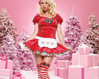 merry christmas girl, sexy, girl, merry, christmas HD wallpaper