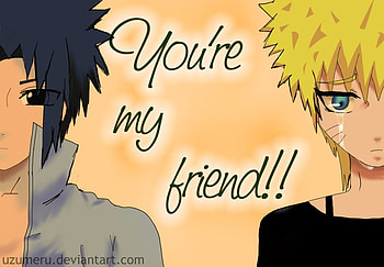 naruto and sasuke, sasuke, naruto, friends, forever HD wallpaper