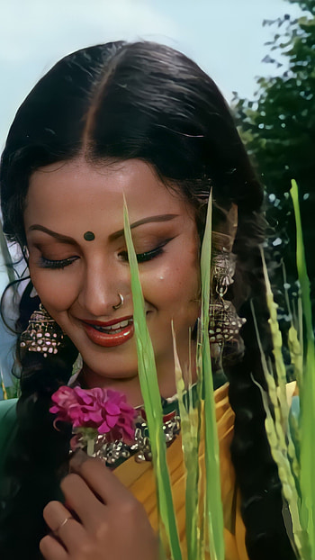 Rekha, bollywood actress, , vintage HD phone wallpaper
