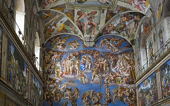 Michelangelo, Sistine Chapel, backgrounds, Top HD wallpaper