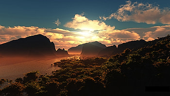 Sunset Breeze, cool, warm, beauty HD wallpaper