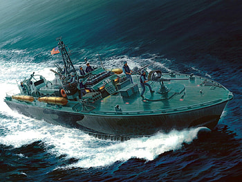 Topedo Boat PT596, topedo, boat, navy, ocean HD wallpaper