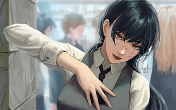 Asa Mitaka, Anime, Chainsaw Man HD wallpaper